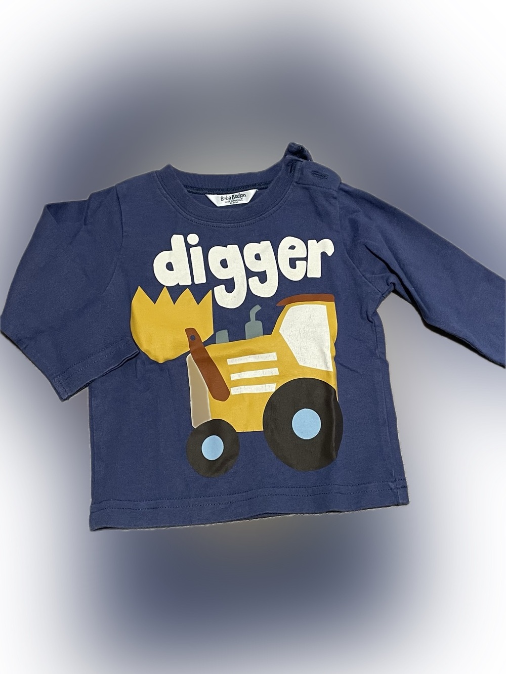 BABY BODEN 3/6 Blue Digger Tee